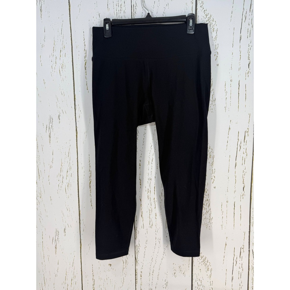 Old Navy Active Womens XL Petite Black Go-Dry Balance Leggings Capri Athleisure